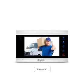 Monitor Extra Para Video Portero Wifi Color 7 Pulgadas Hd