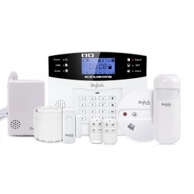Alarma Casa Negocio + Sensor Humo + Sensor Gas + Sensores Inalámbricos