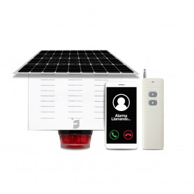 Alarma Comunitaria Solar Gsm + Control Remoto 60W Alta Potencia Profesional