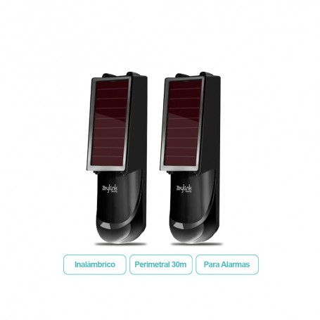 Sensor Perimetral Solar Autónomo Inalámbrico 30 Metros 3 Haz Para Alarmas